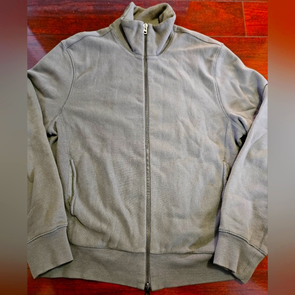 Club Monaco French Terry Zip Sweater